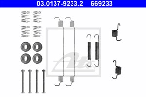 Tilbehørsett, bremsesko, Bakaksel, NISSAN KUBISTAR Skåp, RENAULT KANGOO, KANGOO Express, 44090-00QAE, 77 01 205 524