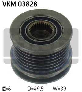 Frihjul, dynamo, CHRYSLER,MERCEDES-BENZ, 611 155 03 15, 611 155 05 15, 611 155 07 15