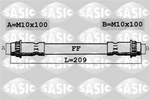Bremseslange, Bakaksel, Senter, PEUGEOT 405 I, 405 II, 405 Break I, 405 Break II, 605, 480640, 480647, 8149YC, 8149YE, 8153YW, 87910-0H0