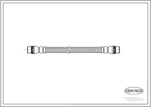 Bremseslange, Bak, Bakaksel, Kjøretøysiden, OPEL,RENAULT,VAUXHALL, 4409165, 7700834990, 91166507