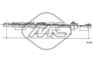 Gasskabel, FORD FIESTA II, 6159660, 86FB9C799EA