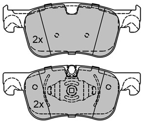 Bremseklosser sett, Framaksel, CITROËN C4 GRAND PICASSO II, C4 PICASSO II, C4 SPACETOURER, GRAND C4 SPACETOURER, 1609898380
