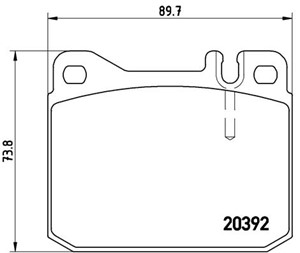 Bremseklosser sett, Bakaksel, Framaksel, VW, 281698151, 281698151A, 281698151B