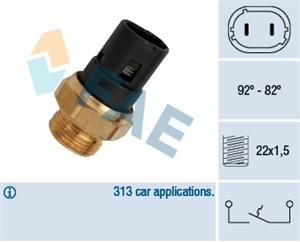 Temperaturbryter, radiator ventilator, RENAULT, 09110309, 4402309, 77 00 782 503, 77 03 033 147