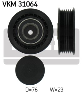 Strammerull, kilerem med ribber, VW, 074 145 278 D, 074 145 278 F