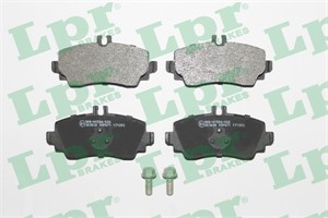 Bremseklosser sett, Framaksel, MERCEDES-BENZ A-KLASS [W168], 1684200020, 1684201220, 1684201520