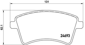 Bremseklosser sett, Framaksel, MERCEDES-BENZ,RENAULT, 410601334R, 410603750R, 4154210310, 4154210610, 4154300022, 7701209864, 7701210110