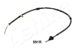 Kabel, parkeringsbremse, Høyre bak, MITSUBISHI COLT III, MB520344