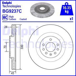 Bremseskive, Framaksel, OPEL CORSA E, 569129, 95517219