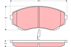 Bremseklosser sett, Framaksel, MAZDA MPV II, LCY43323Z, LCY43323ZA, LCY43323ZB, LCY43323ZC, LCY43328Z, LCY43328ZA, LCY43328ZB, LDY23323Z