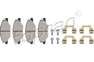 Bremseklosser sett, Framaksel, SKODA FABIA II, FABIA Combi II, VW POLO Sedan V, 6RU 698 151, 6RU 698 151A