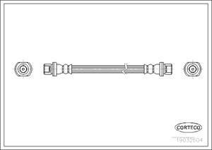 Bremseslange, Bak, TOYOTA LAND CRUISER 100, YARIS, YARIS VERSO, 9094702C30