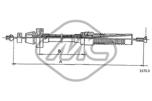 Gasskabel, CITROËN C25 Buss, FIAT DUCATO Flak/chassi, DUCATO Panorama, DUCATO Skåp, PEUGEOT J5 Buss, 1630.90, 163090, 5929979, ZF5929979
