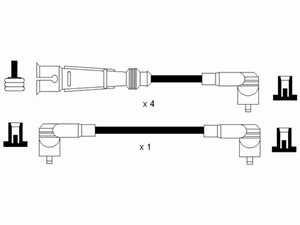 Tennledningssett, , VW GOLF II, GOLF III, POLO III, POLO CLASSIC III, POLO Variant, VENTO