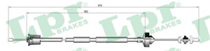 Kabel, clutchbetjening, RENAULT TWINGO I, TWINGO Skåp/halvkombi I, 7700430111