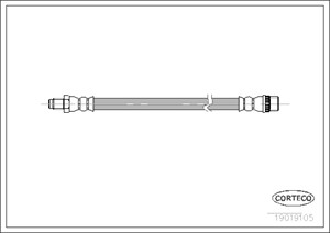 Bremseslange, Foran, Framaksel, Venstre, CITROËN AX, PEUGEOT 106 I, RENAULT KANGOO, KANGOO Express, 7700312022, 96102107