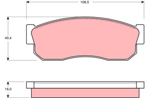 Bremseklosser sett, Framaksel, NISSAN,SUBARU, 41060-12A25, 41060-13A25, 41060-13A90, 41060-25A25, 41060-62A90, 41060-89A91, 725191630, 7