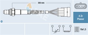 Lambdasonde, Venstre, Til sylinder 4, Til sylinder 5, Til sylinder 6, ABARTH,ALFA ROMEO,BMW,FIAT,LANCIA, 05040830150, 46545432, 46750245