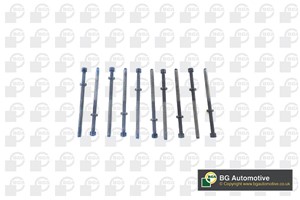 Boltsett, sylindertopp, OPEL,SAAB,VAUXHALL, 55 571 777 (10x), 55571777, 56 07 692 (10x), 5607692