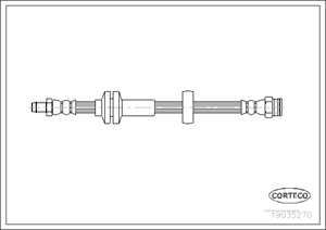 Bremseslange, Framaksel, på begge sider, FIAT DUCATO Buss, DUCATO Flak/chassi, DUCATO Skåp, 4806G6, 51725095