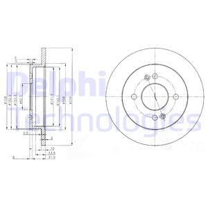 Bremseskive, Bakaksel, HYUNDAI i10 I, KIA PICANTO, 58411-07300, 58411-07500, 58411-0X500, 58411-1G000