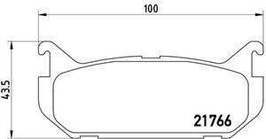 Bremseklosser sett, Bakaksel, FORD USA PROBE II, MAZDA 626 IV, 626 Hatchback IV, MX-6, XEDOS 6, 1U092648Z, 1U0A2648Z, 3868298, 3898005,