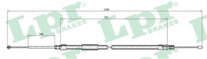 Kabel, parkeringsbremse, Bak, Høyre, Venstre, BMW 3 [E90], 3 Cabriolet [E93], 3 Coupé [E92], 3 Touring [E91], 34406760444