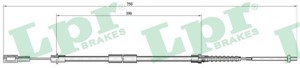 Kabel, parkeringsbremse, Venstre, PEUGEOT 605, 4745F0