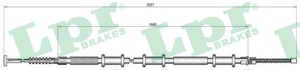 Kabel, parkeringsbremse, Bak, Høyre, FIAT MULTIPLA, 46547547