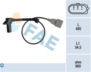 Impulsgiver, veivaksel, AUDI A6 C5, A6 C5 Avant, A8 D2, A8 D3, VW TOUAREG, 077 905 381 G, 077 905 381 N, 5N0919109A, 5N0919109B, 5N09191