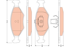 Bremseklosser sett, Framaksel, FIAT PALIO, SIENA, 0000007082515, 7084811