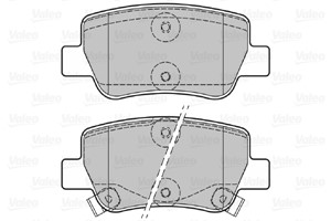 Bremseklosser sett, Bakaksel, TOYOTA AVENSIS Kombi, AVENSIS Sedan, 04466-05040, 04466-05041, 04466-YZZE5, 446605040, 446605041, 4466YZZE