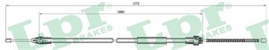 Kabel, parkeringsbremse, Bak, Høyre, RENAULT CLIO II, CLIO Skåp/halvkombi II, THALIA I, 7700426005