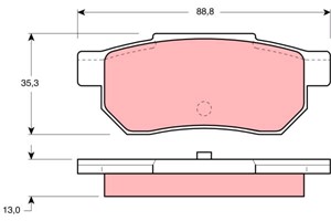 Bremseklosser sett, Bakaksel, HONDA, 3022SH3931, 43022-SD2-930, 43022-SE0-500, 43022-SE0-930, 43022-SE0-931, 43022-SE0-S00, 43022-SE7-93