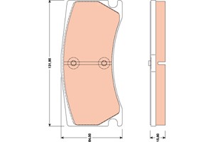 Bremseklosser sett, Bakaksel, JAGUAR XK Cabriolet II, XK Coupé II, C2P15994