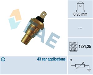 Kjølevæsketemperatursensor, INFINITI,NISSAN, 1345165080, 1361343080, 1385705080, 1389470080, 1393807080, 25080-89907, 6J4 827 550 B, 6J4