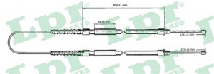 Kabel, parkeringsbremse, Bak, Høyre, Venstre, CITROËN,FIAT,PEUGEOT, 1329845080, 1339394080, 1339676080