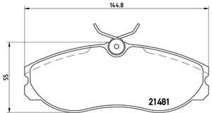 Bremseklosser sett, Framaksel, FORD,LDV,NISSAN, 1203933, 1495951, 1954459, 1954460, 1956495, 1957042, 1L4J2K021AA, 1L4J2K021AB, 410600F0
