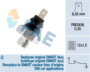 Oljetrykkbryter, BMW,FIAT,LANCIA,MERCEDES-BENZ,SEAT,SMART,VW, 004 545 24 14, 004 545 26 14, 00A 919 081, 012579, 1 354 273, 153109740100