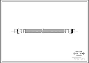 Bremseslange, Bak, CITROËN C3 III, C3 PICASSO, C-ELYSEE, PEUGEOT 2008 I, 207, 207 CC, 207 SW, 208 I, 301