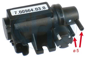 Trykkomformer, eksosstyring, CITROËN,FORD,PEUGEOT, 1148062, 1231919, 1628 TV, 1628 ZT, 2S61 9S468 AD, 3M5Q 9E882 BA, 96 417 266 80, 96 4