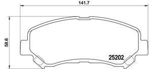 Bremseklosser sett, Framaksel, NISSAN,SUZUKI, 5581057L00, 5581057L00000, 5581057L01, 5581057L02, 5581057L50, 5581057L50000, AY040NS132,
