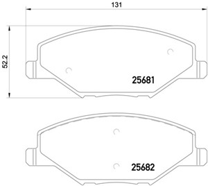 Bremseklosser sett, Framaksel, SKODA FABIA II, FABIA III, FABIA Combi II, FABIA Kombi III, RAPID, VW POLO Sedan V, VENTO, 6RU698151, 6RU