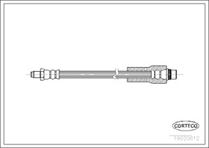 Bremseslange, Foran, Framaksel, RENAULT SAFRANE I, SAFRANE II, 7701204590