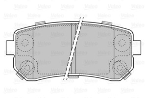 Bremseklosser sett, Bakaksel, HYUNDAI,KIA, 583020ZA00, 58302-0ZA00, 583021GA00, 58302-1GA00, 583021HA00, 58302-1HA00, 583021HA10, 58302-
