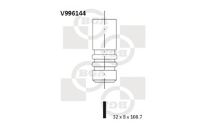 Utløpsventil, FORD, 1078429, 1198044, 1352129, 3S4Q6505AA, XS4Q6505AA, XS4Q6505AB