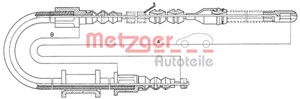 Kabel, parkeringsbremse, Høyre bak, OPEL VECTRA A, VECTRA A Halvkombi, 522583, 522588, 90278765, 90344417, 90344447
