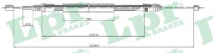 Kabel, parkeringsbremse, Bak, Høyre, Venstre, RENAULT LAGUNA II, LAGUNA Grandtour II, 8200002236