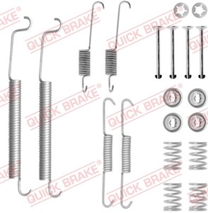Tilbehørsett, bremsesko, Bakaksel, PEUGEOT 405 II, 405 Break II, 406, RENAULT ESPACE III