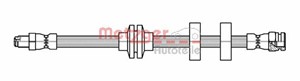Bremseslange, Foran høyre, Foran venstre, FIAT MAREA, MAREA Weekend, LANCIA LYBRA, LYBRA SW, 46454003